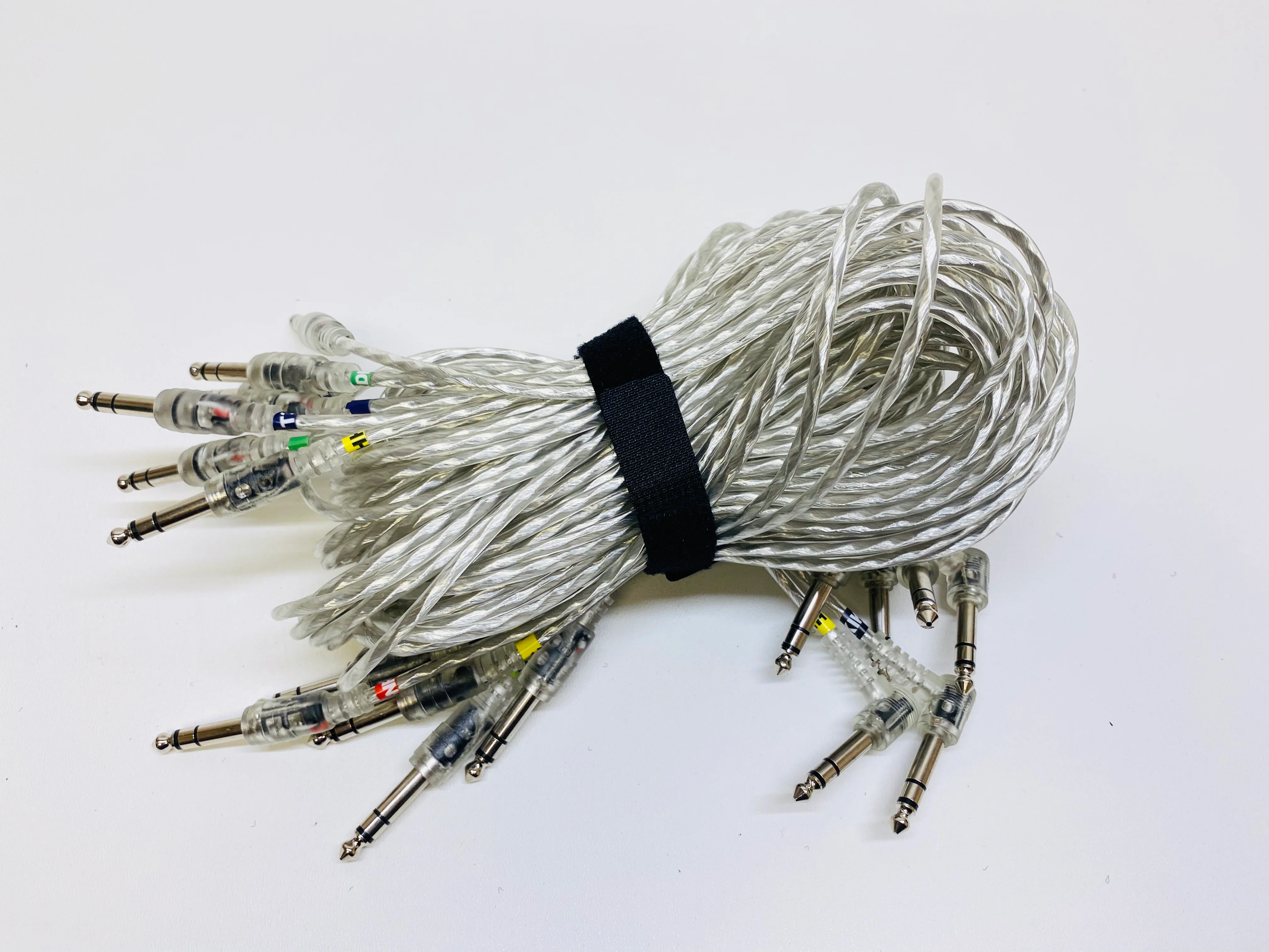 12 Clear Silver Transparent Trigger Cable Kit Wires Snake Cord For ROLAND Alesis MDS-25 30 - Image 3